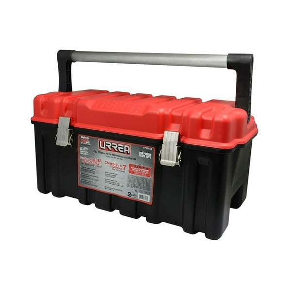 Caja Plástica Portaherramientas Urrea Tapa Roja CPU20AR