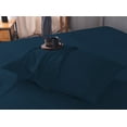 thumbnail image 3 of Mutlu Home Goods Rayon Made From Bamboo Sheets Set, Twin XL DeepBlue Sheets -Deep Pockets-Available in Queen,King,Full,California King,Twin,Twin XL-Wrinkle Free-Ultrasoft-3 Pieces, Twin XL, DeepBlue, 3 of 5