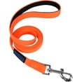 thumbnail image 2 of Vivifying Waterproof Dog Leash, 6FT Recall Training Agility Lead PVC  Dog Cord with Padded Handle for Small Medium Large Dogs Training, Walking, Swimming and Beach (Orange), 2 of 9