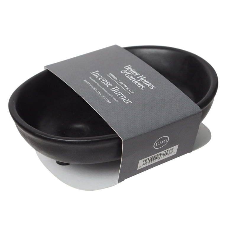 Better Homes & Gardens Ceramic Matte Black Incense Burner photo 5