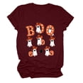 thumbnail image 4 of CAICJ98 Halloween Shirt for Women Cute Ghost Fall Pumpkin Graphic Shirt Short Sleeve Tee Tops, 4 of 5