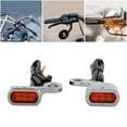thumbnail image 2 of Almencla 2x Clignotant Clignotant avant pour Softail Dynas Modèles Orange, 2 of 8