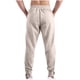 thumbnail image 3 of Pantalones largos de moda para hombre, con cordón, cintura elástica, color sólido, informales, largos, para hombre, 3 of 4