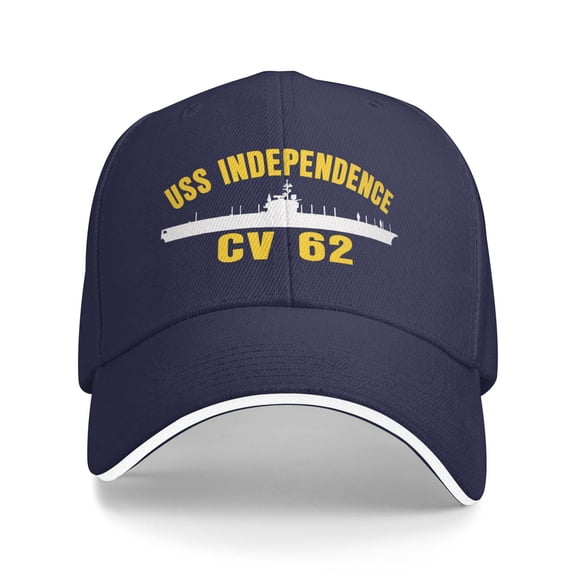 Uss Independence Cv-62 Unisex Baseball Cap Adjustable Dad Hat Trucker Hat Sandwich Cap
