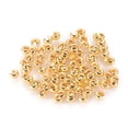 thumbnail image 2 of 100pcs Iron Crimp Beads Covers Cadmium Free & Lead Free Golden color Size: About 3mm In Diameter Hole: 1.2~1.5mm, 2 of 2