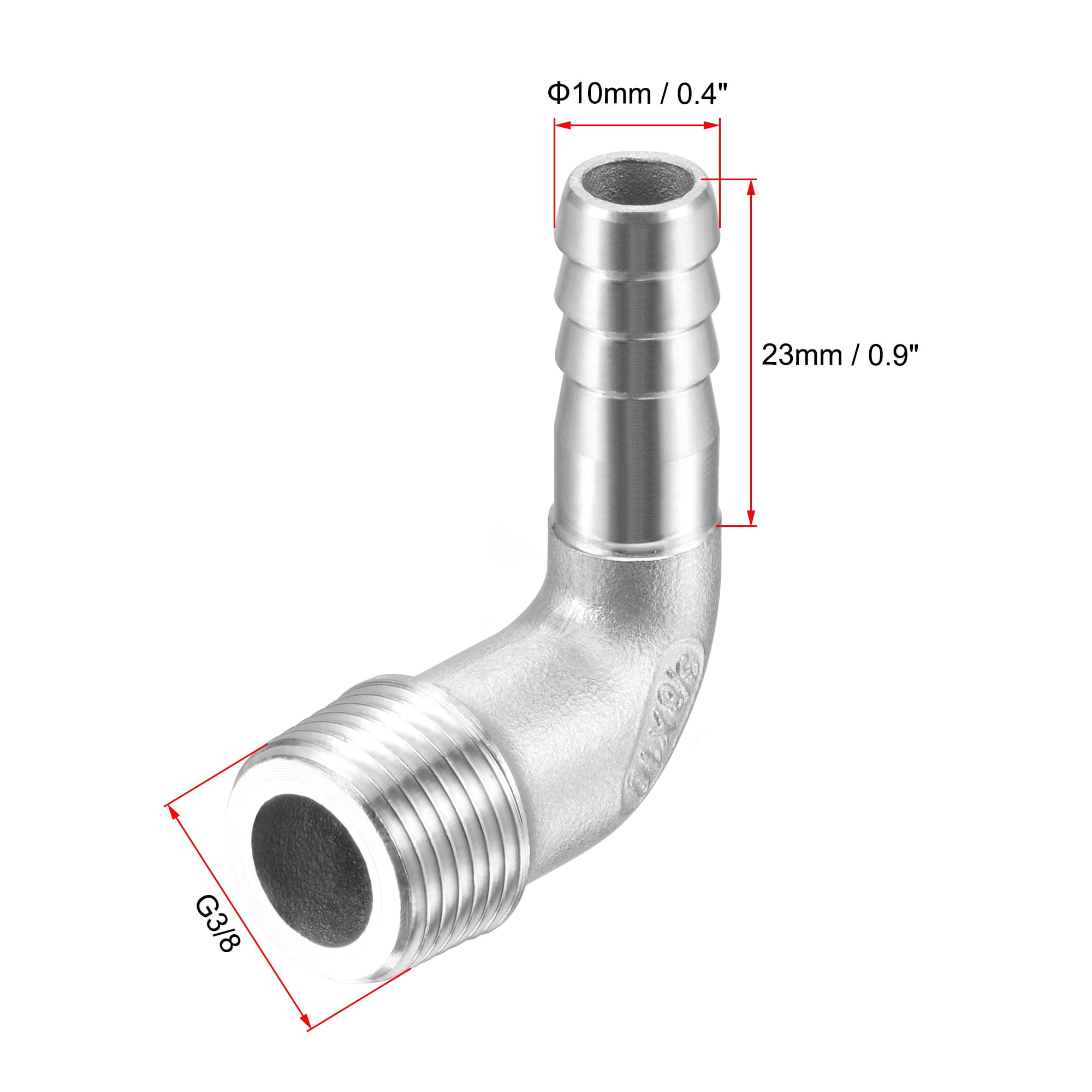 Pipe Fittings Brass Barb Hose Fitting Connector Adapter 12mm Barbed x G3/8 Male Pipe 4pcs Pipe Fittings Brass Barb Hose Fitting Connector Adapter 12mm Barbed x G3/8 Male Pipe 4pcs