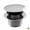 Powder Coat Almond, variant on 1.5 in. Round Mushroom Tip Toe Bath Drain - Satin Nickel