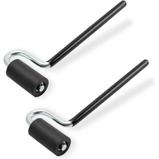 Laminate Veneer J Roller 12 Long Bent Steel Handle, 1.5 Diameter x 3 Long Hard Rubber Roller LR
