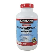 Angle View: Kirkland Signature Glucosamine with MSM, 375 Tablets (2 Pack)