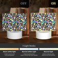thumbnail image 3 of Cauagu Colored Glass for Rectangle Acrylic Night Light - Acrylic Modern Bedside Light with LED Light Lamp Base - Decorative Night Lamp for Restaurant Bar Cafe Shop, 3 of 9