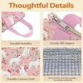 thumbnail image 4 of Great Pyrenees Dog and Pioneer Flower Insulated Lunch Bag for Women & Adults,Large Portable Soft Cooler Lunch Bag,Thermal Food Storage Tote with Pearl Cotton,8.66L,8.75x5.75x9.5 Inch, 4 of 6