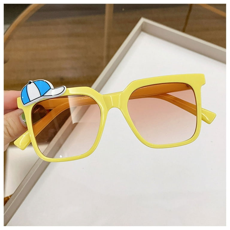 1pc Fashionable Square Frame Kids' Sunglasses, Perfect For Sun Protection  And Trendy Outfit