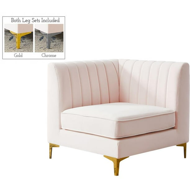 Pink sale corner chair