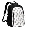 thumbnail image 1 of Balery Funny Chicken Mochila con carga USB para hombre y mujer - Mochila impermeable y antirrobo para laptop con puerto USB para viajes, trabajo, 1 of 7