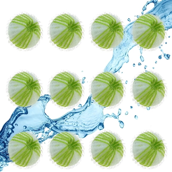 ACDANC 12Pcs Pet Hair Remover for Laundry Balls Reusable Effective for Dogs and Cats Hair on Clothes in Washing Machine,Green