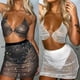 thumbnail image 4 of (Top negro M) Top superllamativo sexy de malla de diamantes con flash caliente para mujer a la moda, 4 of 8