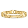 thumbnail image 3 of 14k Yellow Gold Bracelet Men's Link, Other 10.1 mm 8.75 in Polished and Satin 8.75in Mens Link, 3 of 5