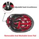 thumbnail image 4 of Casco Ultraligero Ajustable para Mujer, Hombre, Casco de Bicicleta de Carretera, Casco de Protección - Rojo Sunnimix Gorro de seguridad para ciclismo con gafas, 4 of 8