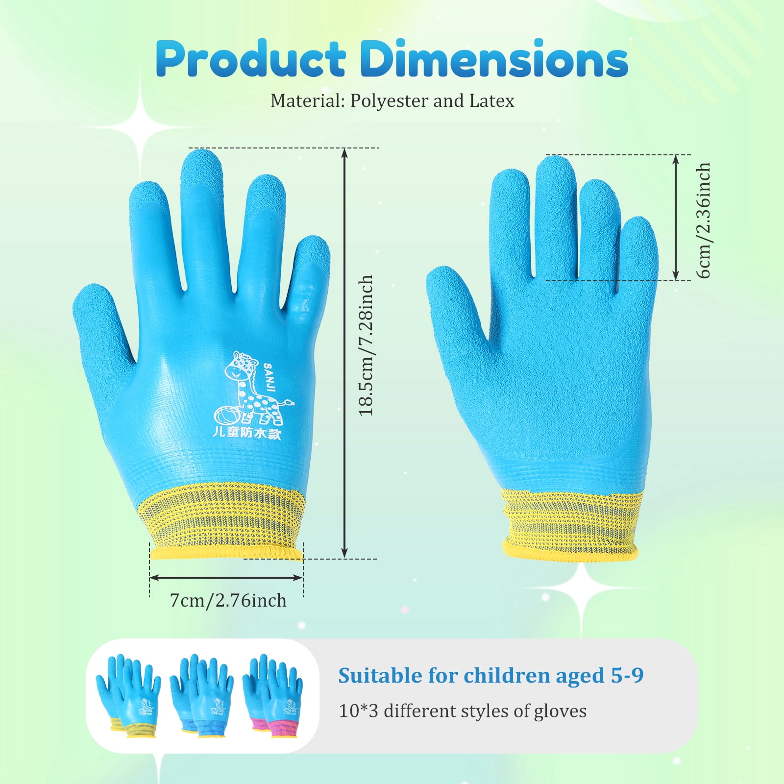 30 Pair Kids Cut Resistant Gloves Anti Cut Safety Glove for Fishing Cooking Whittling Wood Carving DIY Daily Protection (M)
