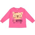 thumbnail image 3 of Inktastic Cat Lover I Love Kitties Girls Long Sleeve Toddler T-Shirt, 3 of 5