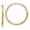 L-17mm, W-17mm, variant on 10K Yellow Gold Diamond-cut Endless Hoop Earrings for Women (L-46mm, W-46mm)