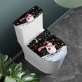 thumbnail image 2 of HELLHERO Stylish Elastic Fabric Toilet Seat Covers, Fits All Toilet Shapes, Soft U-Shaped Elastic Bottom, Stays in Place, 2 of 8