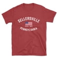 thumbnail image 1 of Sellersville Pennsylvania Patriot Men's Cotton T-Shirt, 1 of 1
