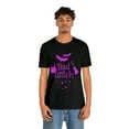 thumbnail image 4 of Bad Witch Halloween Streetwear Black Unisex Jersey Short Sleeve T-shirt, 4 of 12