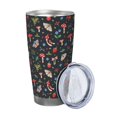 thumbnail image 2 of Salouo Forest Flora and Insects Print 20oz Tumbler with Lid,Stainless Steel Vacuum Insulated Tumbler Durable Insulated Coffee Mug Thermal Cup with Splash Proof Sliding Lid-Without Straw, 2 of 8