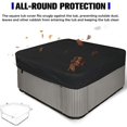 thumbnail image 3 of Funda para jacuzzi cuadrada 210d, muy duradera e impermeable, protección UV, 218 x 218 x 30 cm (largo x ancho x alto), color negro, 3 of 6
