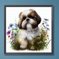 thumbnail image 1 of Pintura de diamante 5D DIY Kit de taladro redondo completo Cachorro Decoración del hogar Arte Artesanía Hugtrwg Para estrenar, 1 of 9