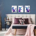 thumbnail image 4 of Cat Canvas wall art With Butterfly Colorful Cat Pictures Framed for Kids Girls Bedroom Watercolor Cats Paintings Decorations, 4 of 11