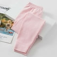 thumbnail image 3 of Zwiiyzr Leggings for Girls Boys Lounge Solid Color Soft Comfortable Yoga Pants Running Footless Tights Legging Pants 2-17 Years Pink, 3 of 4