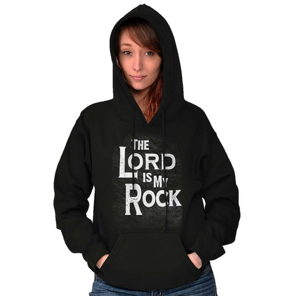 The Lord Is My Rock Christian Hoodie Sweatshirt Women Men Brisco Brands S