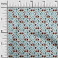 thumbnail image 2 of oneOone Polyester Spandex Light Blue Fabric Christmas Quilting Supplies Print Sewing Fabric By The Yard 56 Inch Wide, 2 of 5