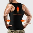 thumbnail image 6 of Men Body Shaper Waist Trainer Vest Sauna Sweat Undershirt Shapewear Workout Tank Tops, 6 of 9