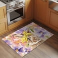 thumbnail image 3 of Easter Bunny 2'x3' Washable Rug, Spring Purple Flowers Scarf Rabbit Pastoral Non-Slip Soft Doormat Area Rugs for Entrance Bathroom Bedsides, Carpet for Kitchen Bedroom, Entryway Floor Mat, 3 of 9