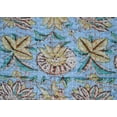 thumbnail image 3 of Yuvancrafts Indian Handmade Kantha Quilt Hand Block Floral Print Twin Size Kantha Bedspread Throw Quilt Blanket, 3 of 3