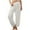 White, variant on Womens Slacks Thin Breathable Spring Summer Wide Leg Casual Pants Elastic Waisted Trousers with Pockets Flowy Pants for Women Purple L