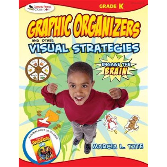 Pre-Owned Engage the Brain: Graphic Organizers and Other Visual Strategies, Kindergarten, (Paperback), Marcia L Tate, 8.46" x 0.26" x 10.94"