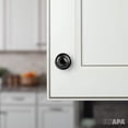 thumbnail image 4 of LAICAIW Flat Black Kitchen Cabinet Knobs-Round Ringed Drawer Handles-10 Pack of Kitchen Cabinet Hardware, 4 of 5