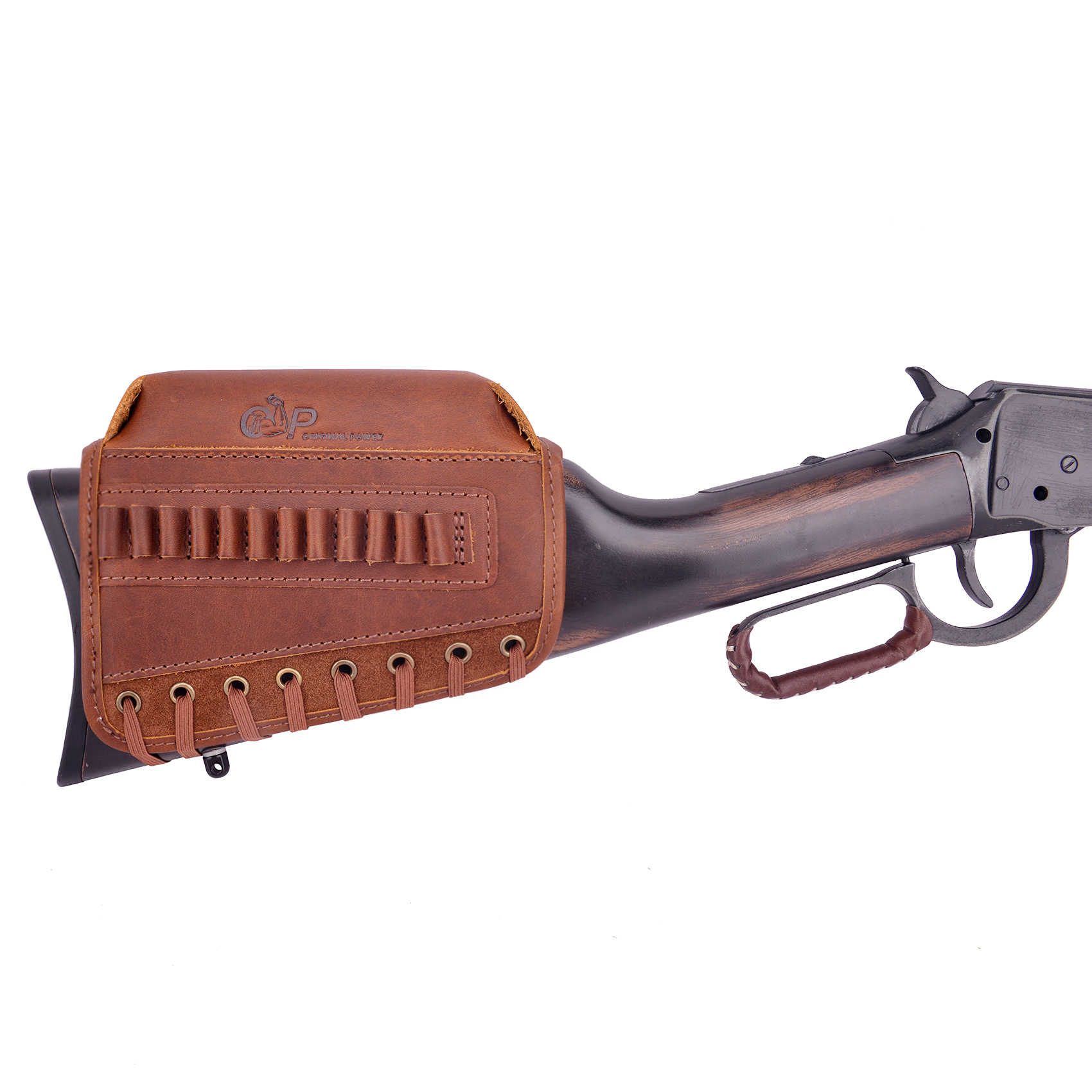 Leather Rifle Cases For Scoped Rifles, Gun Cheek Riser Pad Ammo Holder