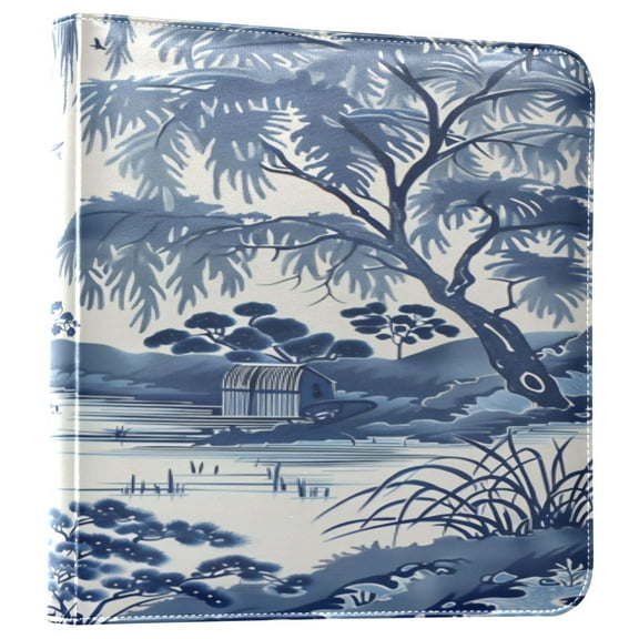 Photo Album Leather Photo Album 11.8x11.2x1.5 Inch Bookshelf Photo Album Photo Album Photo Store Scrapbook Photo Album Blue Willow