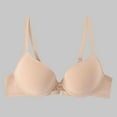 thumbnail image 2 of Sopiago Women’s Bras Back Smoothing Bra Seamless Underwire Soft T Shirt Bras Beige,M, 2 of 7