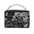 thumbnail image 3 of Yiaed Rose Flowers Print Makeup Bag Travel Cosmetic Bags for Women Girls Zipper Pouch Makeup Organizer, 3 of 4