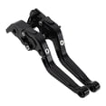 thumbnail image 1 of Palancas de freno y embrague cortas/largas únicas para YAMAHA YZF-R1 2004-2008, palanca de freno ajustable en 6 posiciones, aleación de aluminio, negro sólido, 1 par, 1 of 7