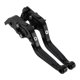 thumbnail image 1 of Palancas de freno y embrague cortas/largas únicas para YAMAHA YZF-R1 2004-2008, palanca de freno ajustable en 6 posiciones, aleación de aluminio, negro sólido, 1 par, 1 of 7