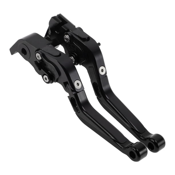 Palancas de freno y embrague cortas/largas únicas para YAMAHA YZF-R1 2004-2008, palanca de freno ajustable en 6 posiciones, aleación de aluminio, negro sólido, 1 par