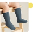 thumbnail image 3 of Meihuid Baby Long Stockings Princess Loose Mouth Socks with Solid Color Frills, 3 of 5