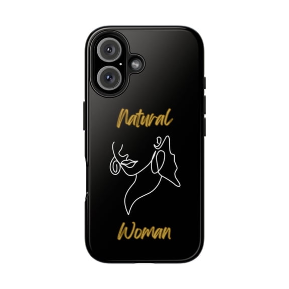 Natural Woman Lips (WL)Tough Phone Cases BLACK